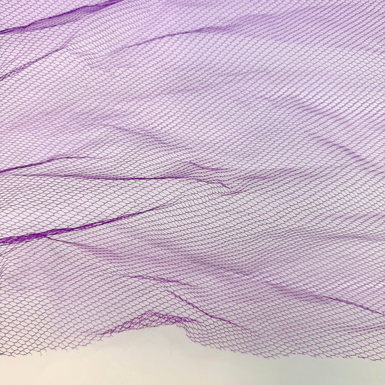 Talking Animals - Tulle Poly Knit - Purple - 1.7M Bundle - True Deadstock fabric Fabric by private - Sustainable Textile | FABCYCLE