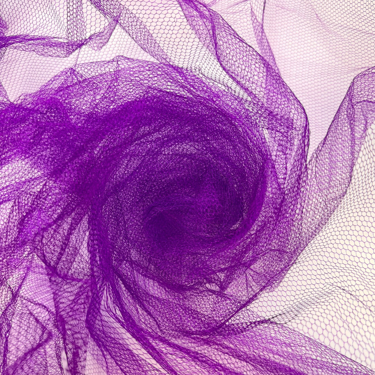 Talking Animals - Tulle Poly Knit - Purple - 1.7M Bundle - True Deadstock fabric Fabric by private - Sustainable Textile | FABCYCLE
