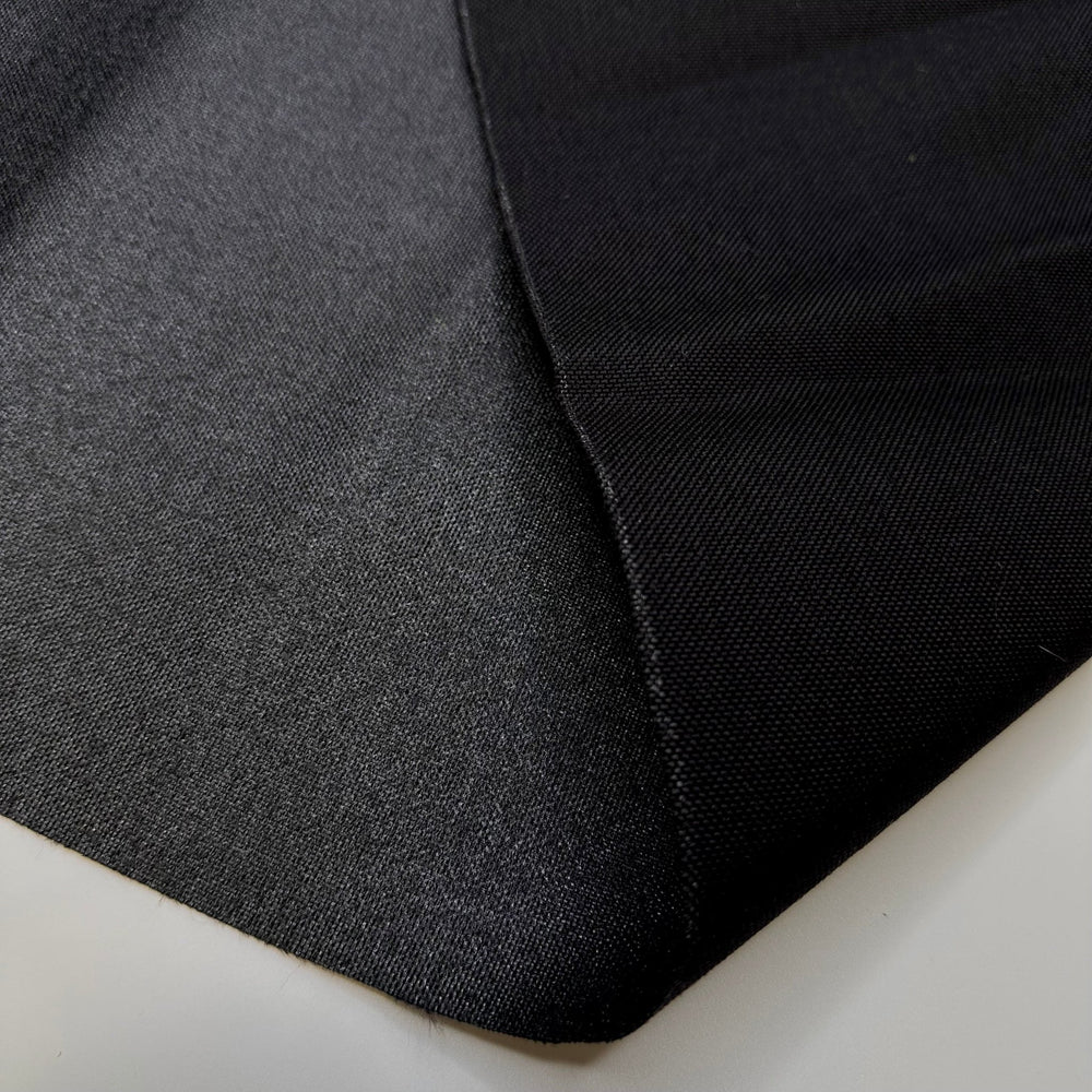 Tallons - Waterproof Basket Weave Poly/PU Woven - Black - 3M Bundle - True Deadstock fabric Fabric by private - Sustainable Textile | FABCYCLE