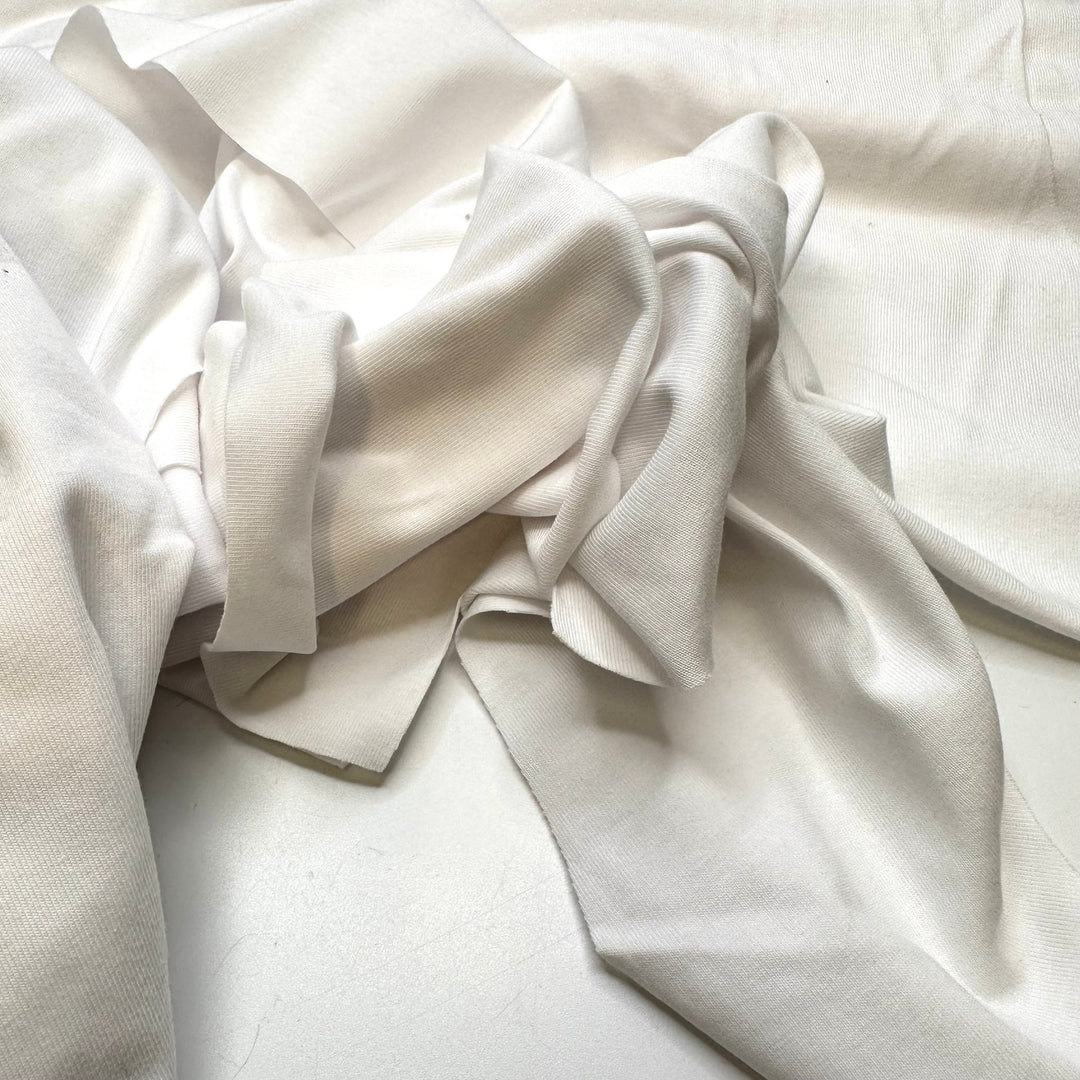 Tank Top Packs - Cotton Blend Knit - White - Packs of 8 (4 Front, 4 Back Pieces) - True Deadstock fabric Fabric by private - Sustainable Textile | FABCYCLE