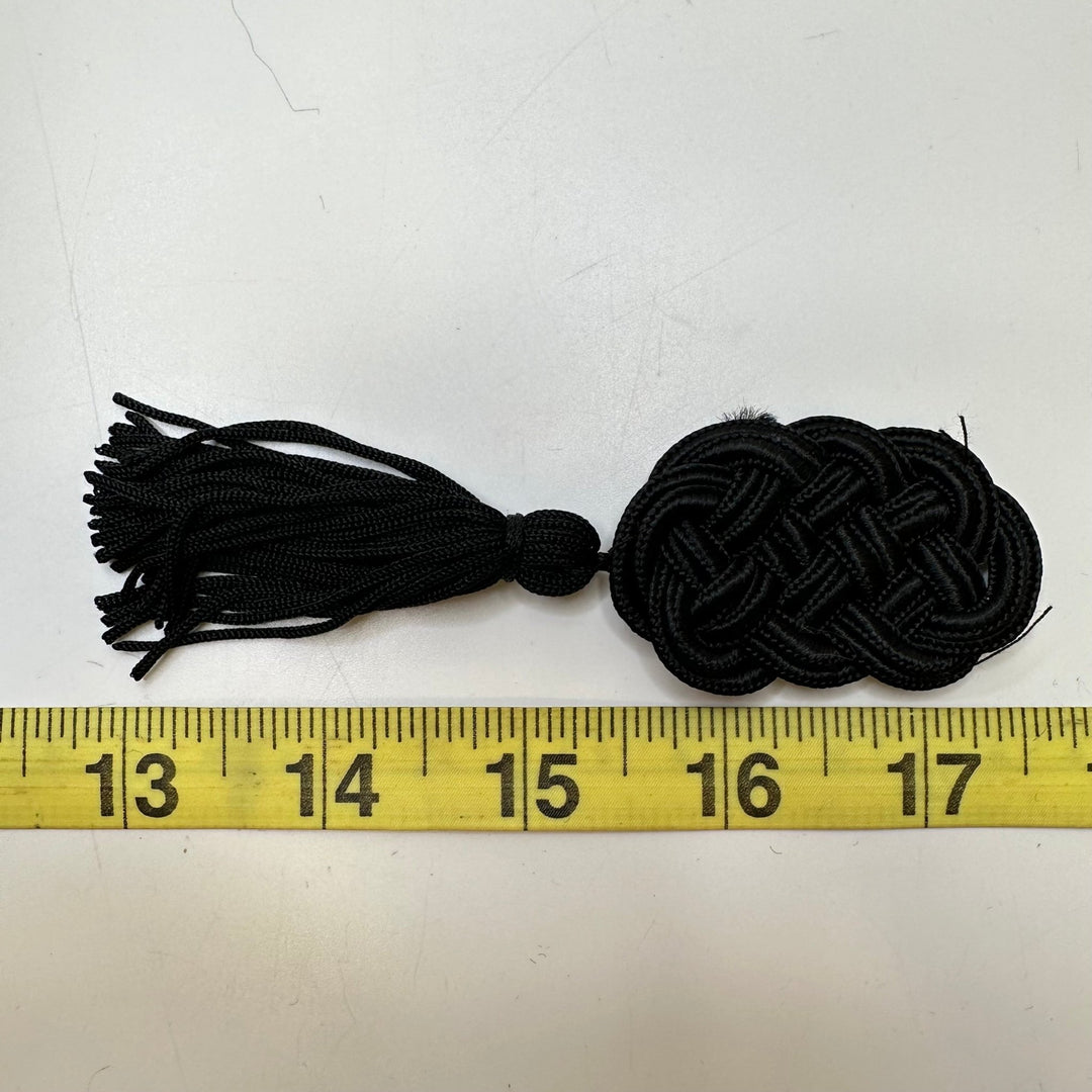 Tassel Applique - Black - Individual - True Deadstock supplies Fabric by private - Sustainable Textile | FABCYCLE