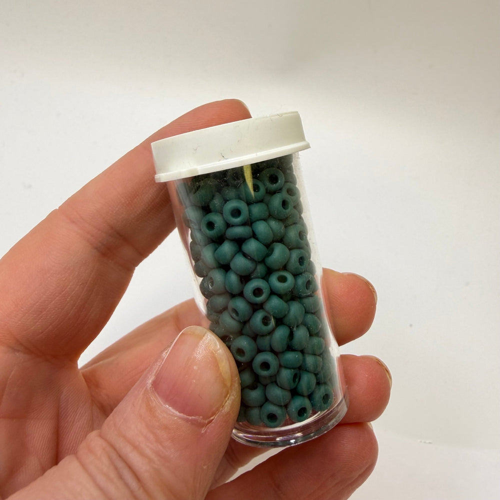 Teal Polymer Seed Beads Beads - Teal - 100 Pack - True Deadstock supplies Fabric by private - Sustainable Textile | FABCYCLE