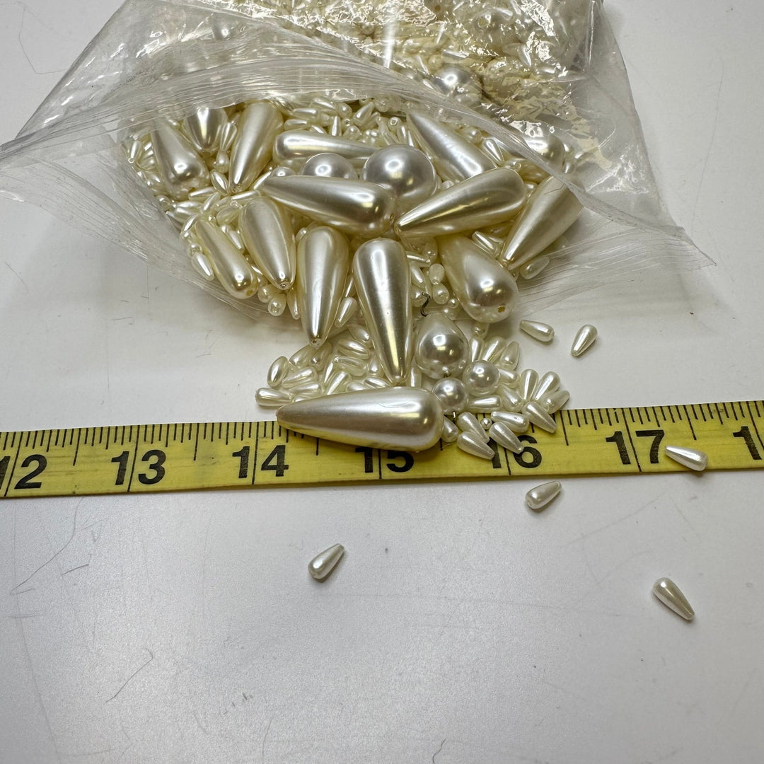 Teardrop Beads - Cream - 1000 Pack - True Deadstock supplies Fabric by private - Sustainable Textile | FABCYCLE