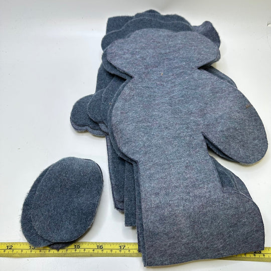 Teddy Bear Book And Pieces Accessories - Dark Grey - Individual - True Deadstock supplies Fabric by private - Sustainable Textile | FABCYCLE