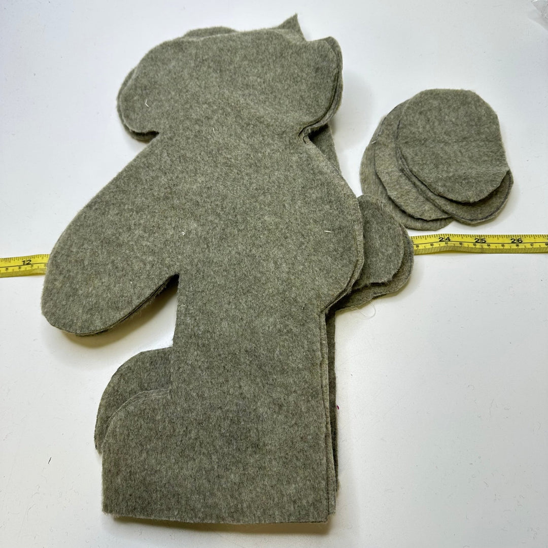 Teddy Bear Book And Pieces Accessories - Grey - Individual - True Deadstock supplies Fabric by private - Sustainable Textile | FABCYCLE