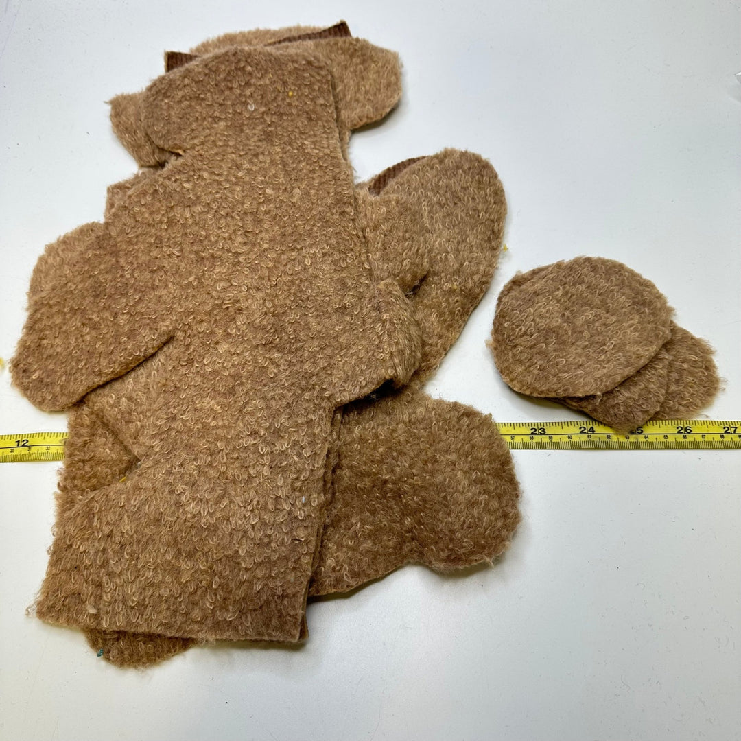 Teddy Bear Pieces Pack Accessories - Beige - Individual - True Deadstock supplies Fabric by private - Sustainable Textile | FABCYCLE