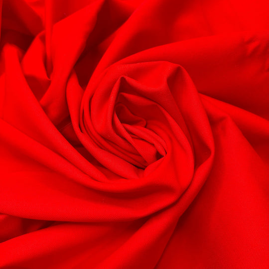 Tending To The Fire - Cotton Woven - Red - 3.9M Bundle - True Deadstock fabric Fabric by private - Sustainable Textile | FABCYCLE