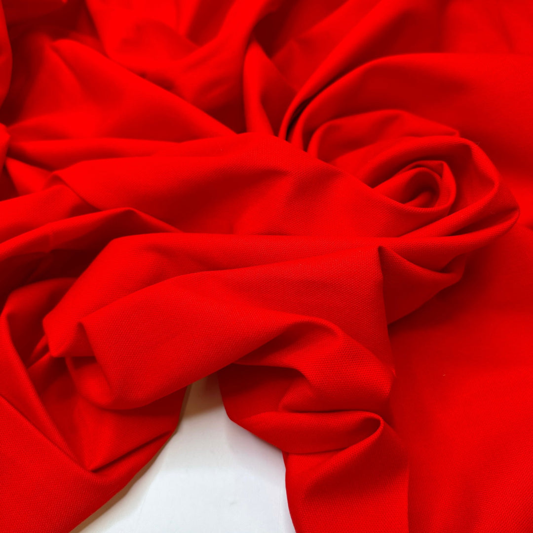 Tending To The Fire - Cotton Woven - Red - 3.9M Bundle - True Deadstock fabric Fabric by private - Sustainable Textile | FABCYCLE