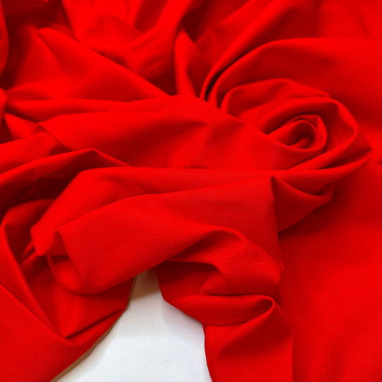 Tending To The Fire - Cotton Woven - Red - 3.9M Bundle - True Deadstock fabric Fabric by private - Sustainable Textile | FABCYCLE
