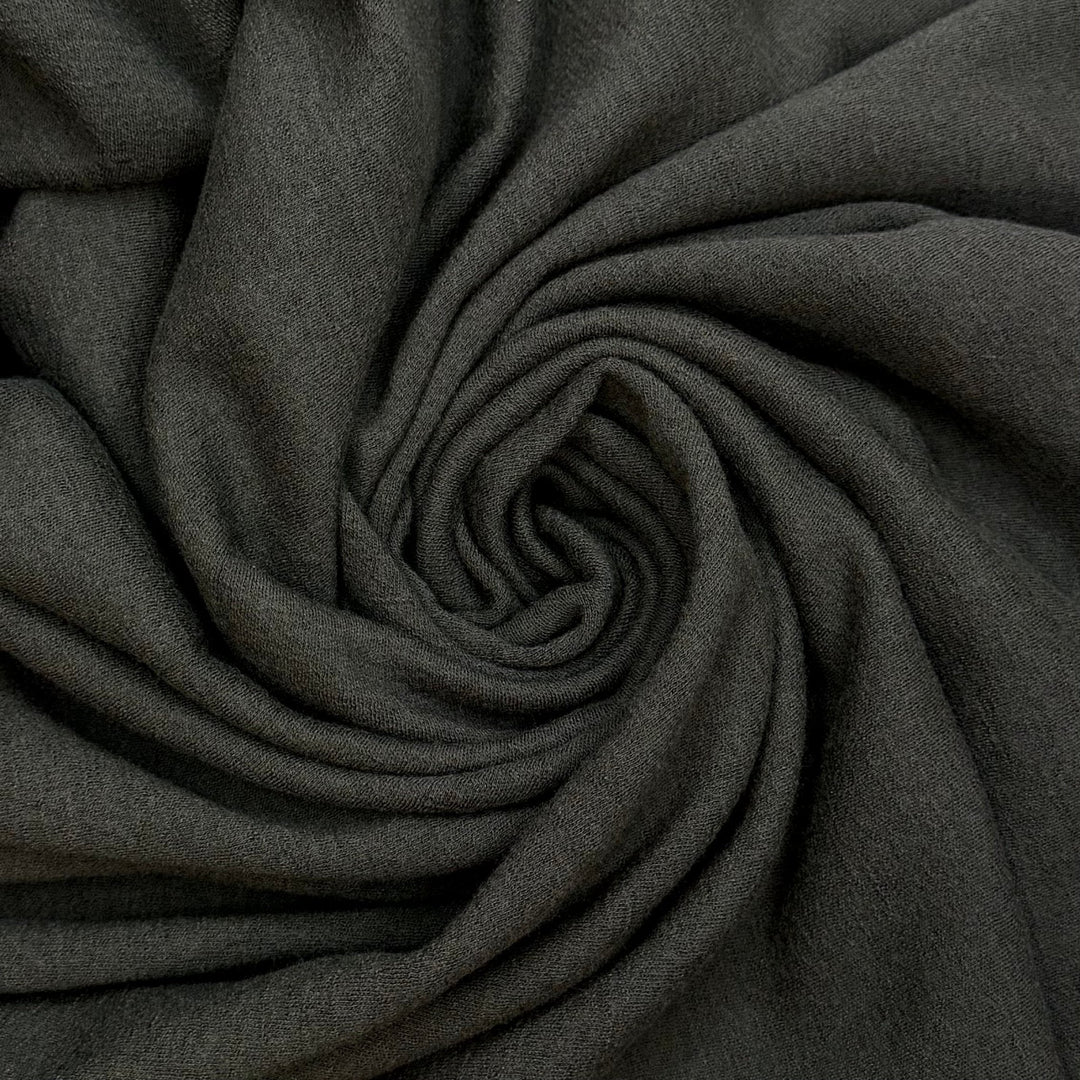 Tent Camping - Rib Knit Wool Knit - Dark Grey - 2.6M Bundle - True Deadstock fabric Fabric by private - Sustainable Textile | FABCYCLE