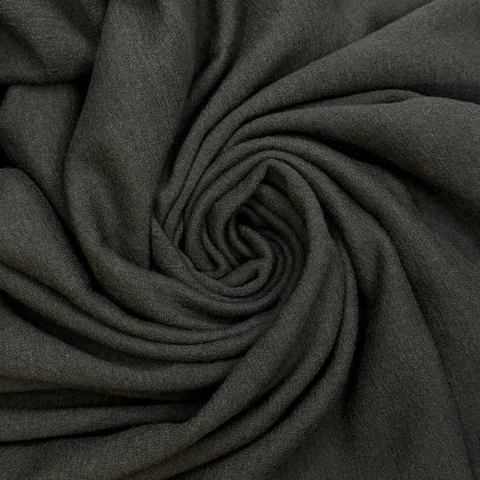 Tent Camping - Rib Knit Wool Knit - Dark Grey - 2.6M Bundle - True Deadstock fabric Fabric by private - Sustainable Textile | FABCYCLE