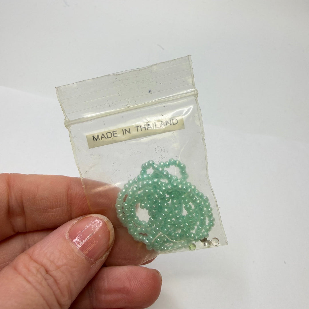 Thailand Glass Beads - Light Green - 50 Pack - True Deadstock supplies Fabric by private - Sustainable Textile | FABCYCLE