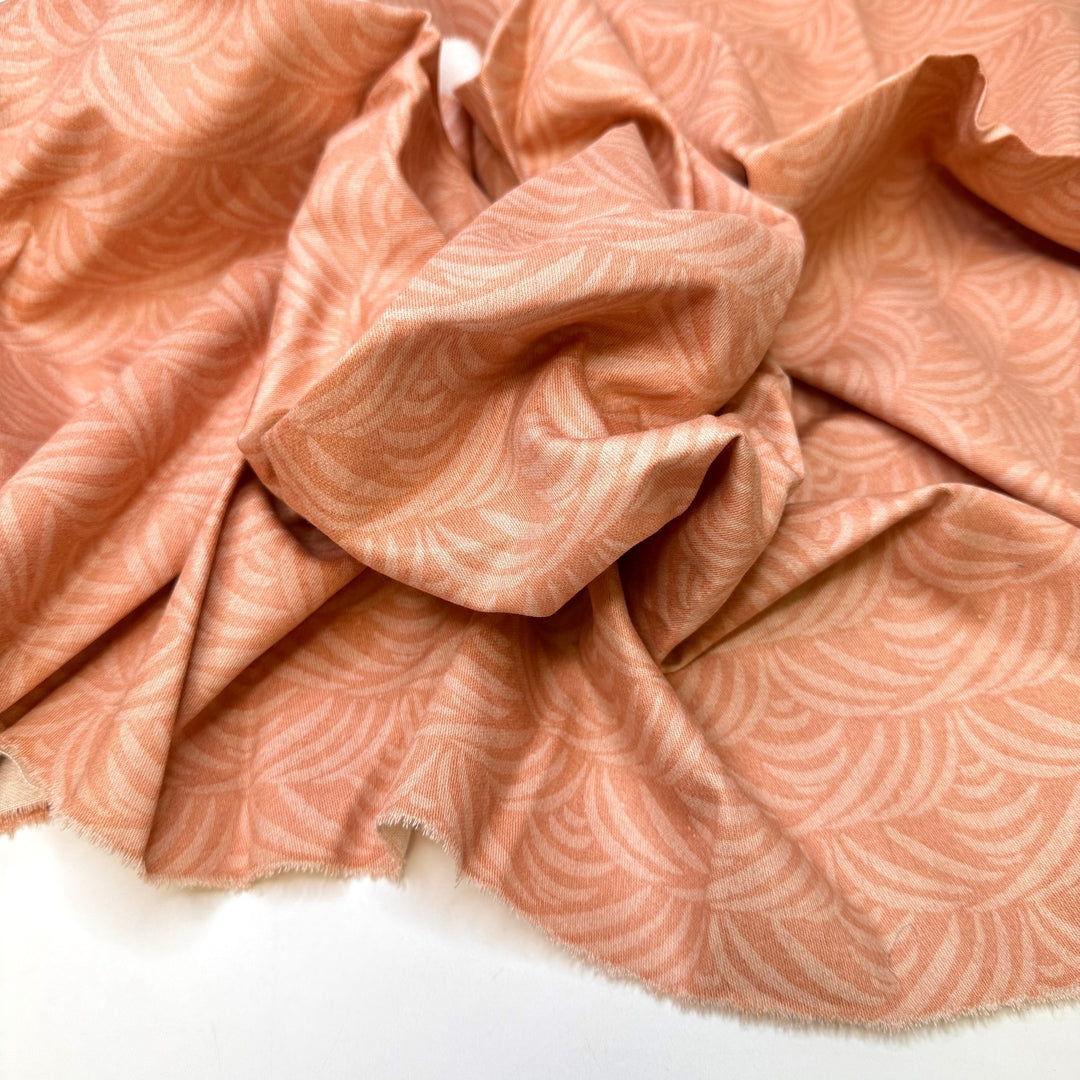 That Was Lucky - Vintage Cotton Woven - Dark Pink Geometric - 0.5M Bundle - True Deadstock fabric Fabric by private - Sustainable Textile | FABCYCLE
