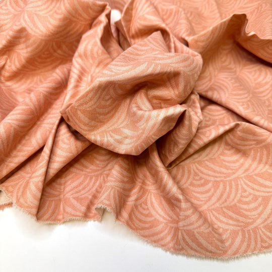 That Was Lucky - Vintage Cotton Woven - Dark Pink Geometric - 0.5M Bundle - True Deadstock fabric Fabric by private - Sustainable Textile | FABCYCLE
