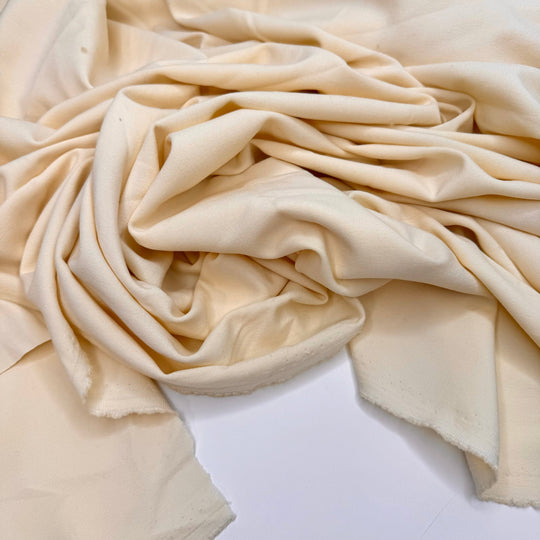 The Aquarium Had Me Hooked - Cotton Blend Woven - Cream - 1M Bundle - True Deadstock fabric Fabric by private - Sustainable Textile | FABCYCLE