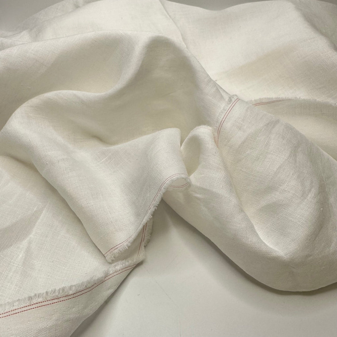 The Best - Linen Woven - White - 1.35M Bundle - True Deadstock fabric Fabric by private - Sustainable Textile | FABCYCLE