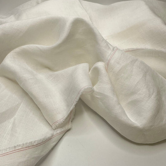 The Best - Linen Woven - White - 1.35M Bundle - True Deadstock fabric Fabric by private - Sustainable Textile | FABCYCLE