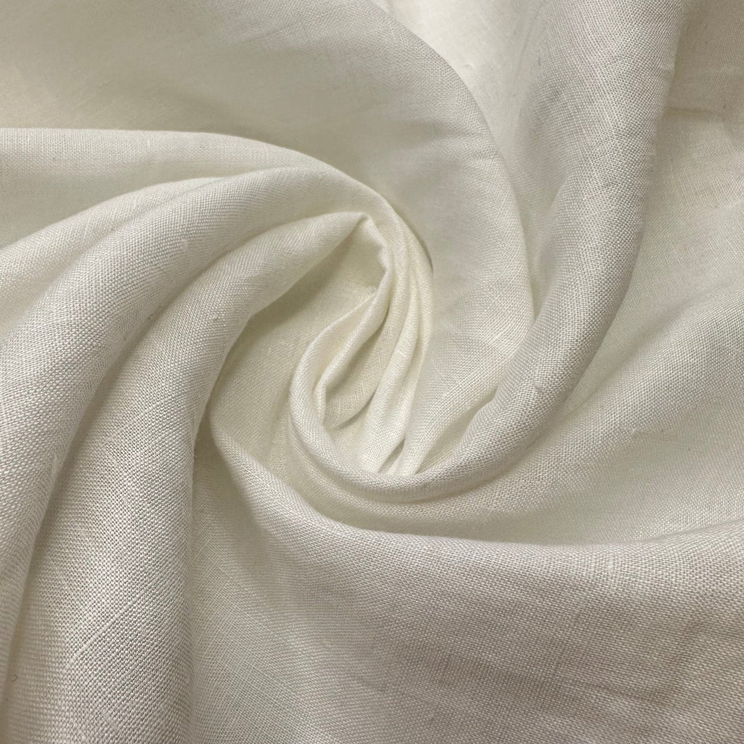 The Best - Linen Woven - White - 1.35M Bundle - True Deadstock fabric Fabric by private - Sustainable Textile | FABCYCLE