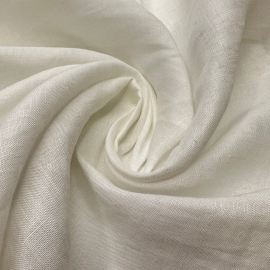 The Best - Linen Woven - White - 1.35M Bundle - True Deadstock fabric Fabric by private - Sustainable Textile | FABCYCLE