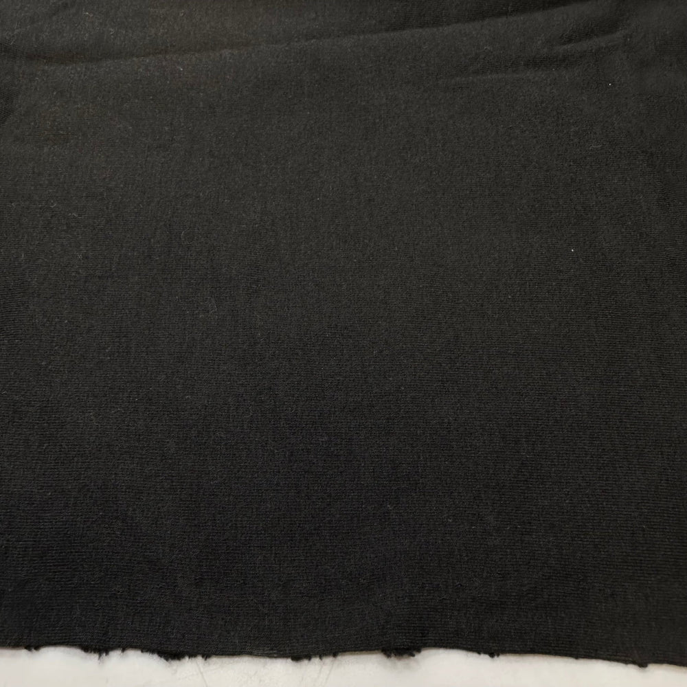 The Big Escape Scene - French Terry Cotton/Bamboo Knit - Black - 0.95M Bundle - True Deadstock fabric Fabric by private - Sustainable Textile | FABCYCLE