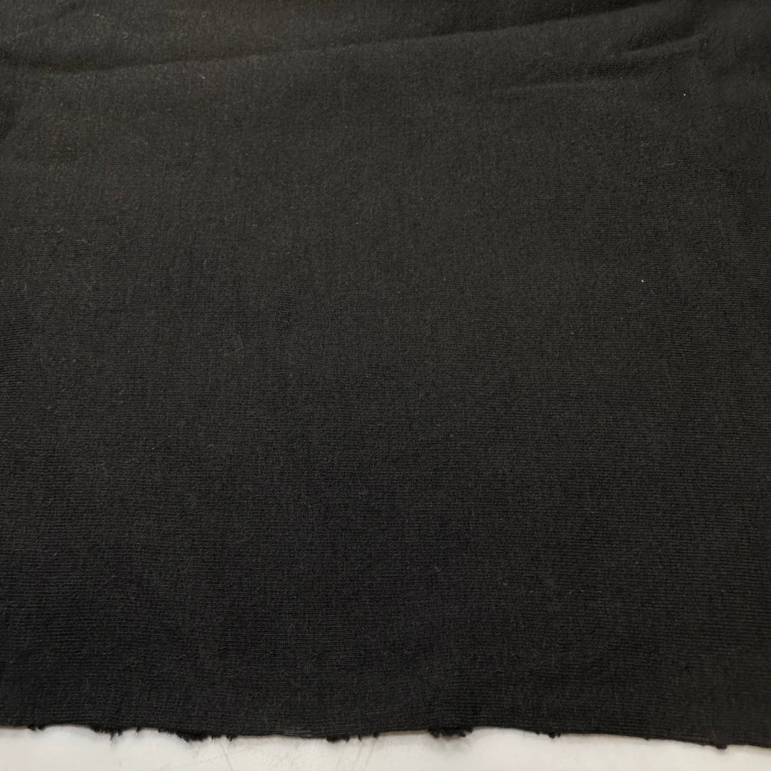 The Big Escape Scene - French Terry Cotton/Bamboo Knit - Black - 0.95M Bundle - True Deadstock fabric Fabric by private - Sustainable Textile | FABCYCLE