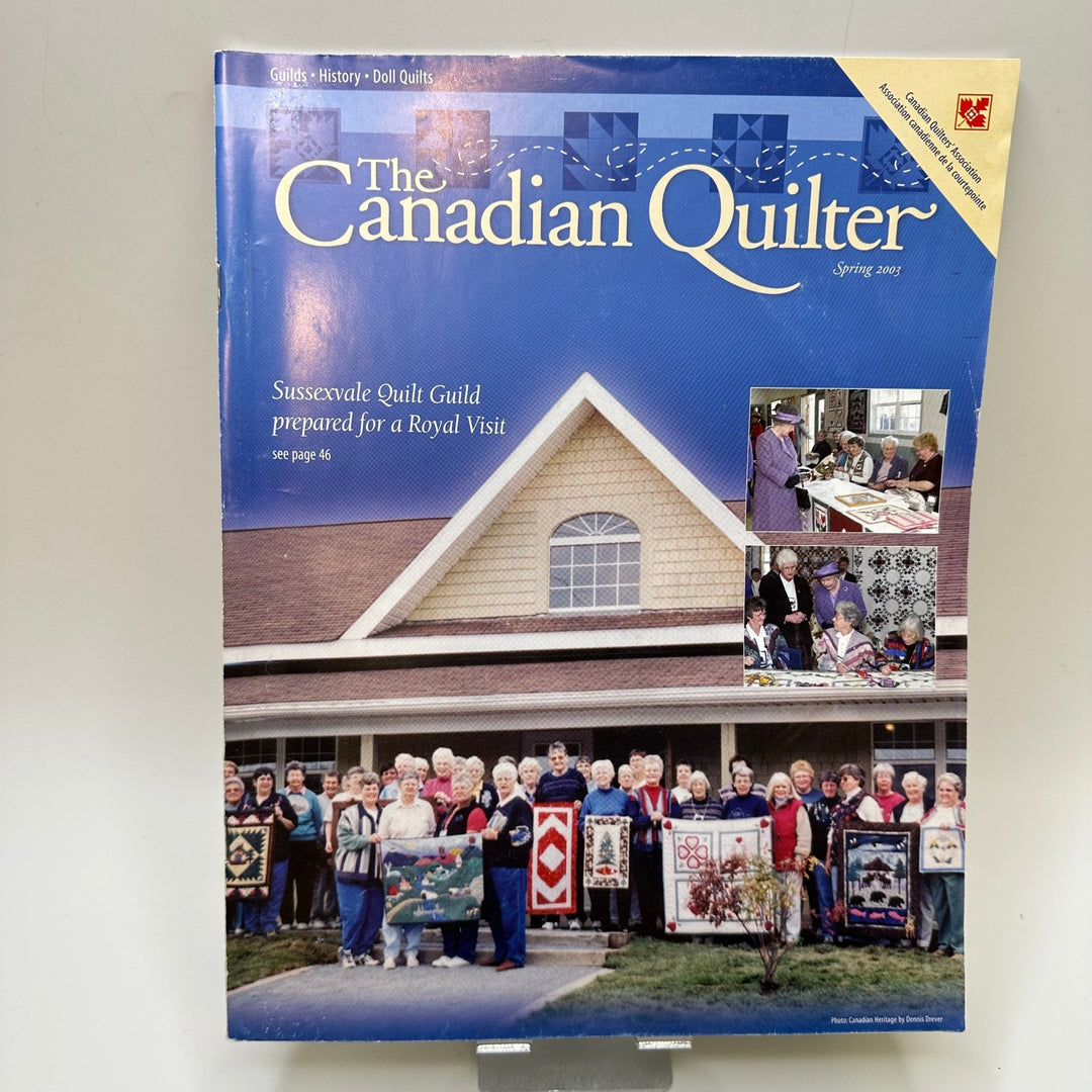 The Canadian Quilter Spring 2003 Books - Blue Multi - Individual - True Deadstock supplies Fabric by private - Sustainable Textile | FABCYCLE