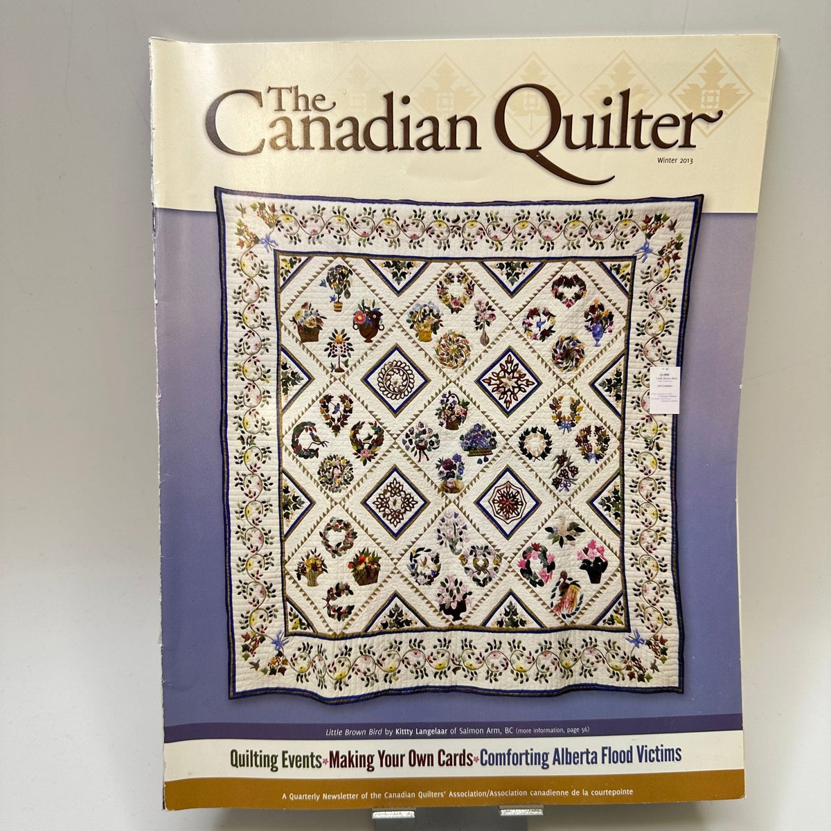 The Canadian Quilter Winter 2013 Books - Light Blue/White - Individual - True Deadstock supplies Fabric by private - Sustainable Textile | FABCYCLE