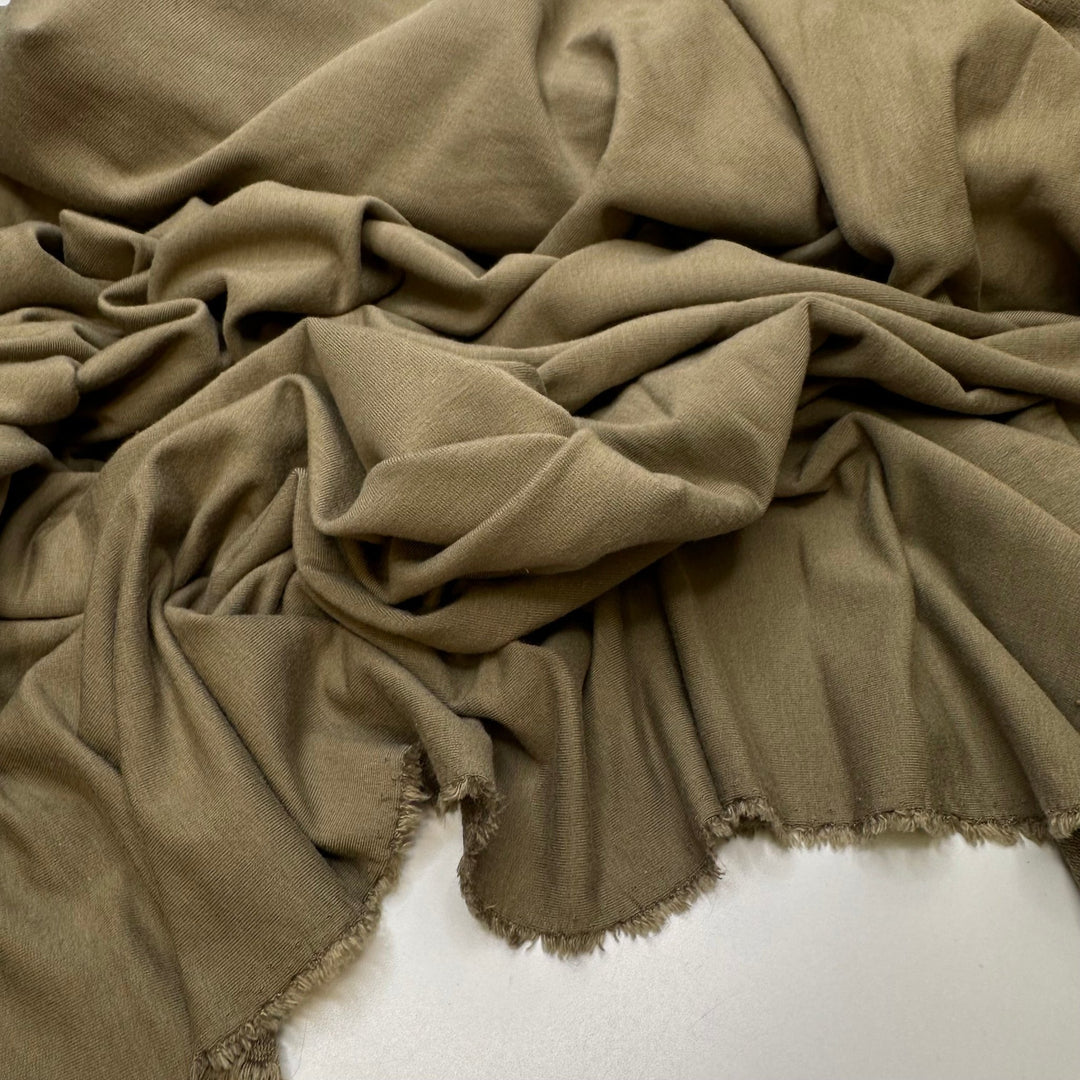 The Catch - French Terry Rayon From Bamboo Blend Knit - Green - Bundles - True Deadstock fabric Fabric by private - Sustainable Textile | FABCYCLE