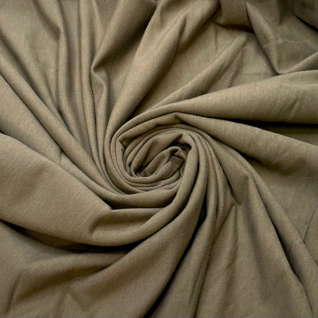 The Catch - French Terry Rayon From Bamboo Blend Knit - Green - Bundles - True Deadstock fabric Fabric by private - Sustainable Textile | FABCYCLE