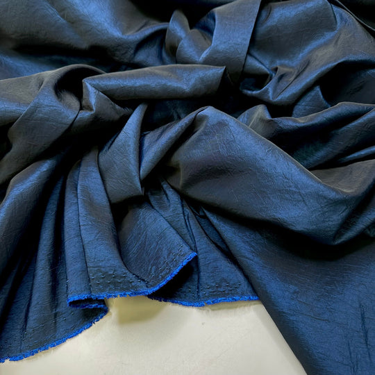 The Enchanted Quill - Taffeta Poly Woven - Navy - 2.6M Bundle - True Deadstock fabric Fabric by private - Sustainable Textile | FABCYCLE