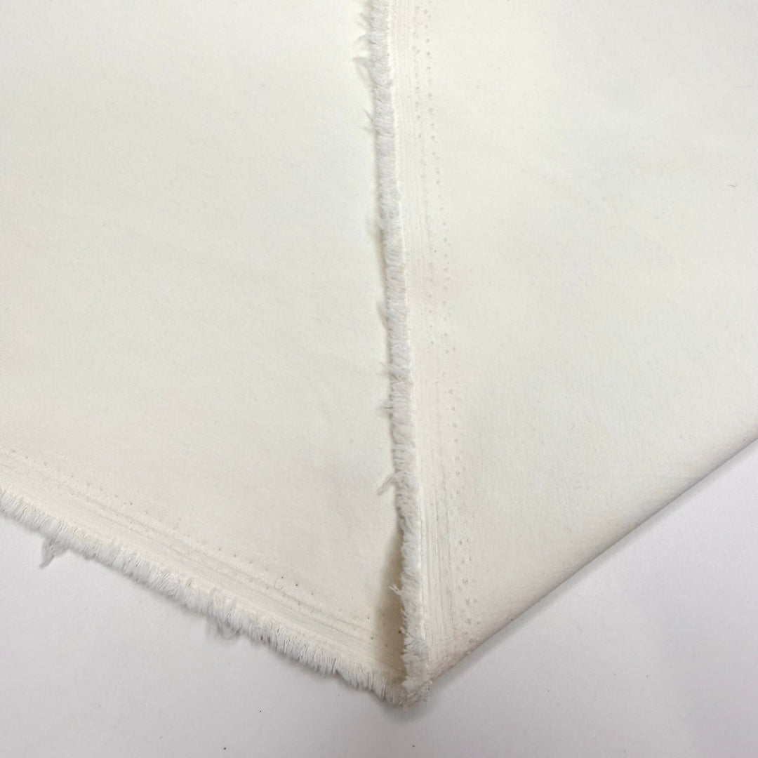 The Farmer Dropped The Beet - Spandex/RePET Woven - White - 1M Bundle - True Deadstock fabric Fabric by private - Sustainable Textile | FABCYCLE