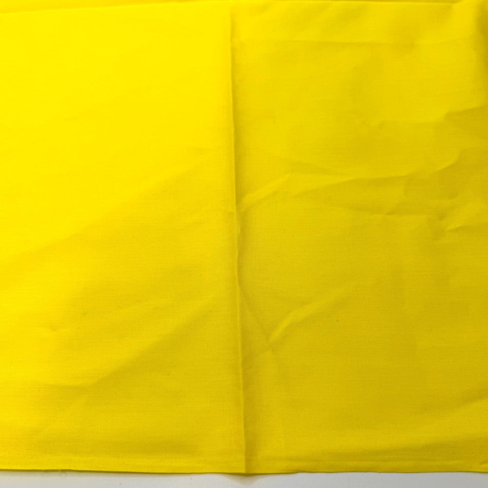 The Feeling Of A Clean Stash - Polyester Blend Woven - Yellow - 0.95M Bundle - True Deadstock fabric Fabric by private - Sustainable Textile | FABCYCLE