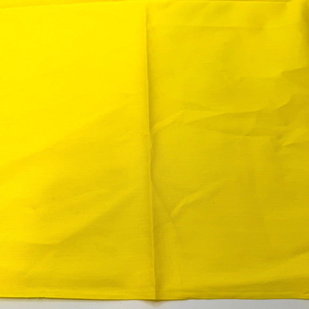 The Feeling Of A Clean Stash - Polyester Blend Woven - Yellow - 0.95M Bundle - True Deadstock fabric Fabric by private - Sustainable Textile | FABCYCLE