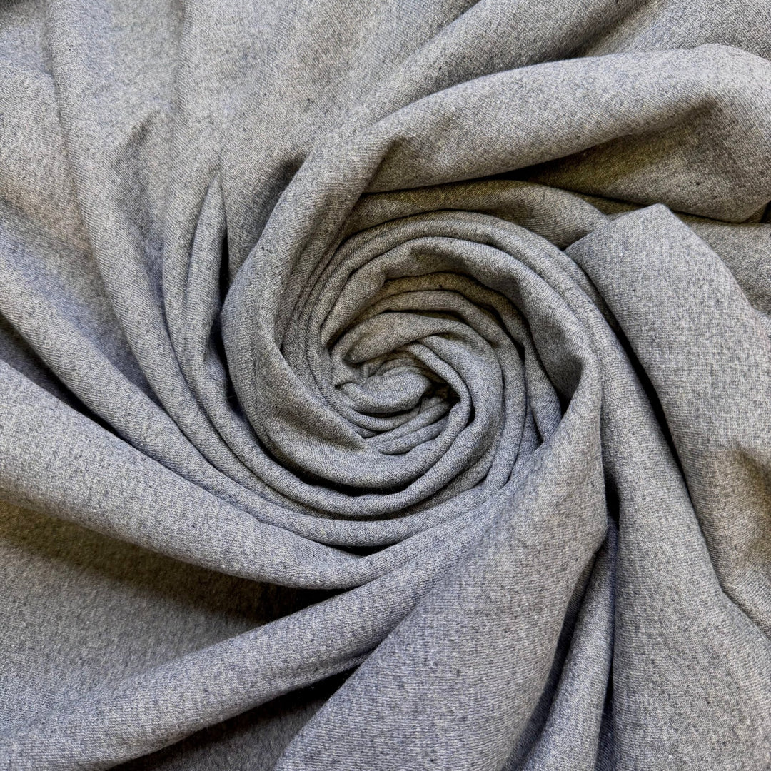 The First American Pope - Jersey Fleece Cotton Knit - Grey - Bundles - True Deadstock fabric Fabric by private - Sustainable Textile | FABCYCLE