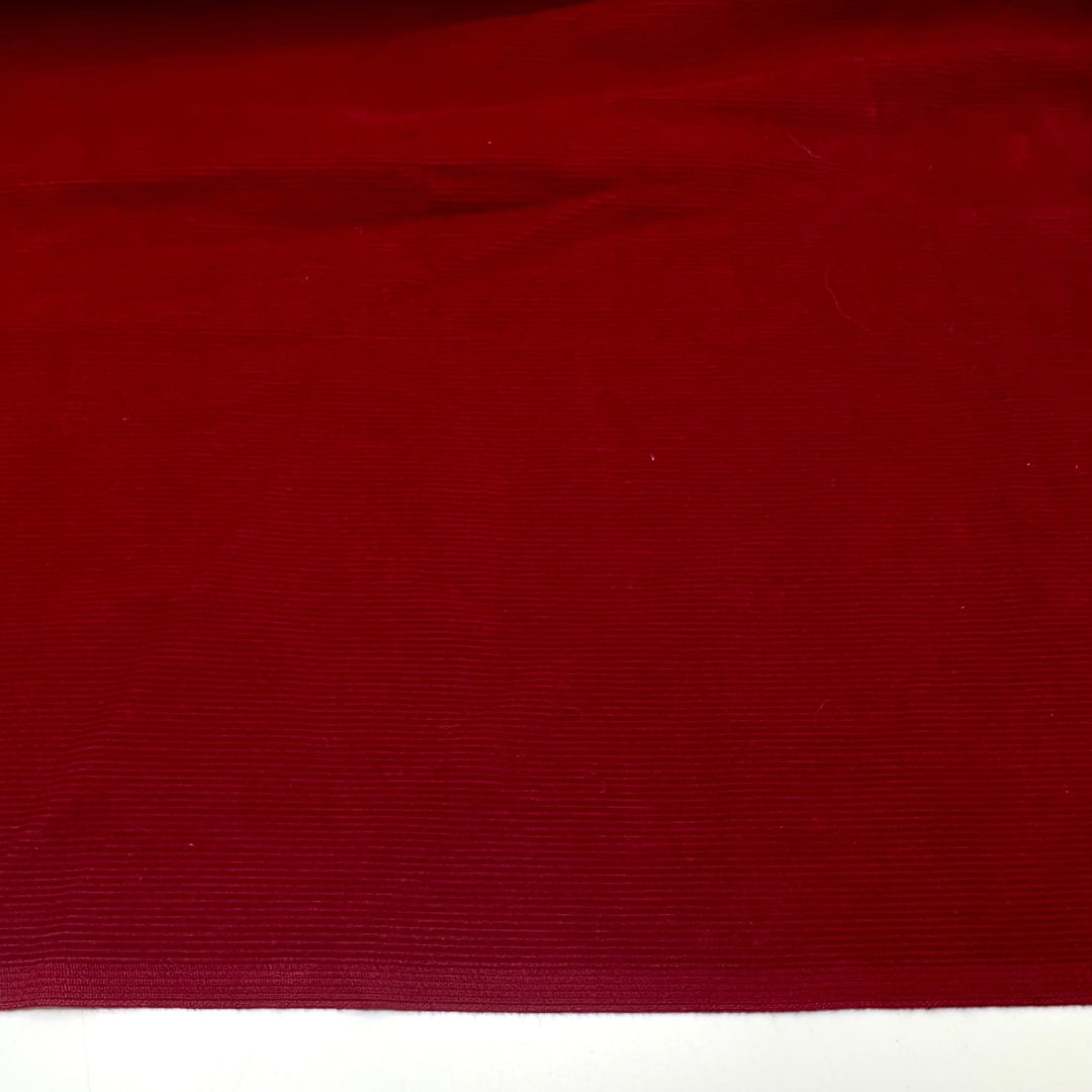 The Forbidden Apple - Corduroy Cotton Blend Woven - Red/Pink - 1.3M Bundle - True Deadstock fabric Fabric by private - Sustainable Textile | FABCYCLE