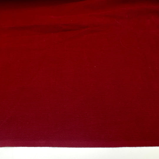 The Forbidden Apple - Corduroy Cotton Blend Woven - Red/Pink - 1.3M Bundle - True Deadstock fabric Fabric by private - Sustainable Textile | FABCYCLE