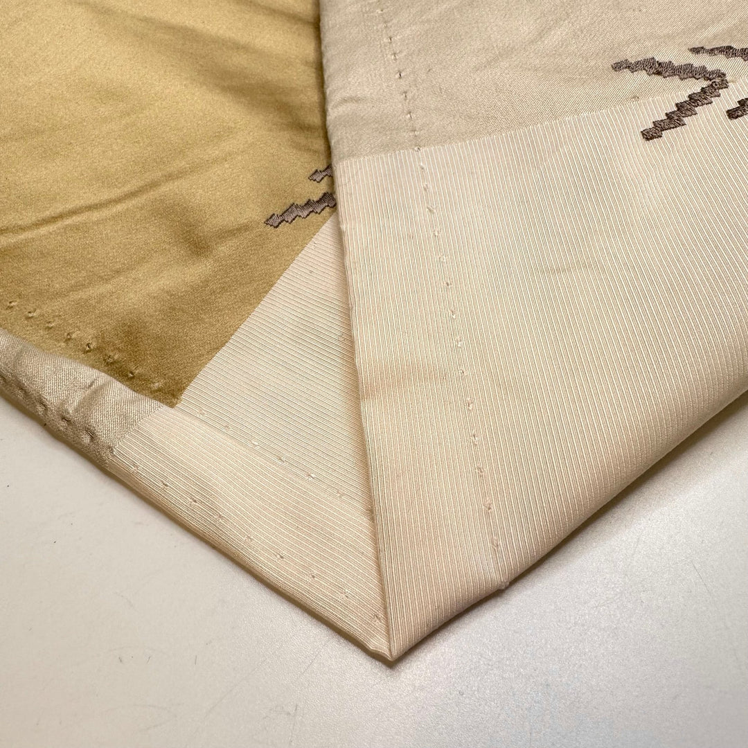 The Gilded Age - Taffeta Poly/Cotton Woven - Cream/Gold Stripes - 1.3M Bundle - True Deadstock fabric Fabric by private - Sustainable Textile | FABCYCLE