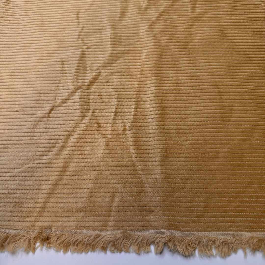The Glow Of A Get Together - Large Whale Corduroy Cotton Woven - Gold - Bundles - True Deadstock fabric Fabric by private - Sustainable Textile | FABCYCLE