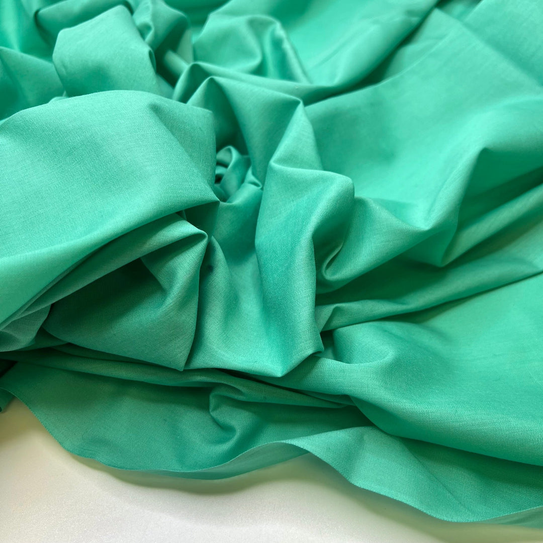 The Grass Is Important - Cotton/Poly Woven - Light Green - 2M Bundle - True Deadstock fabric Fabric by private - Sustainable Textile | FABCYCLE