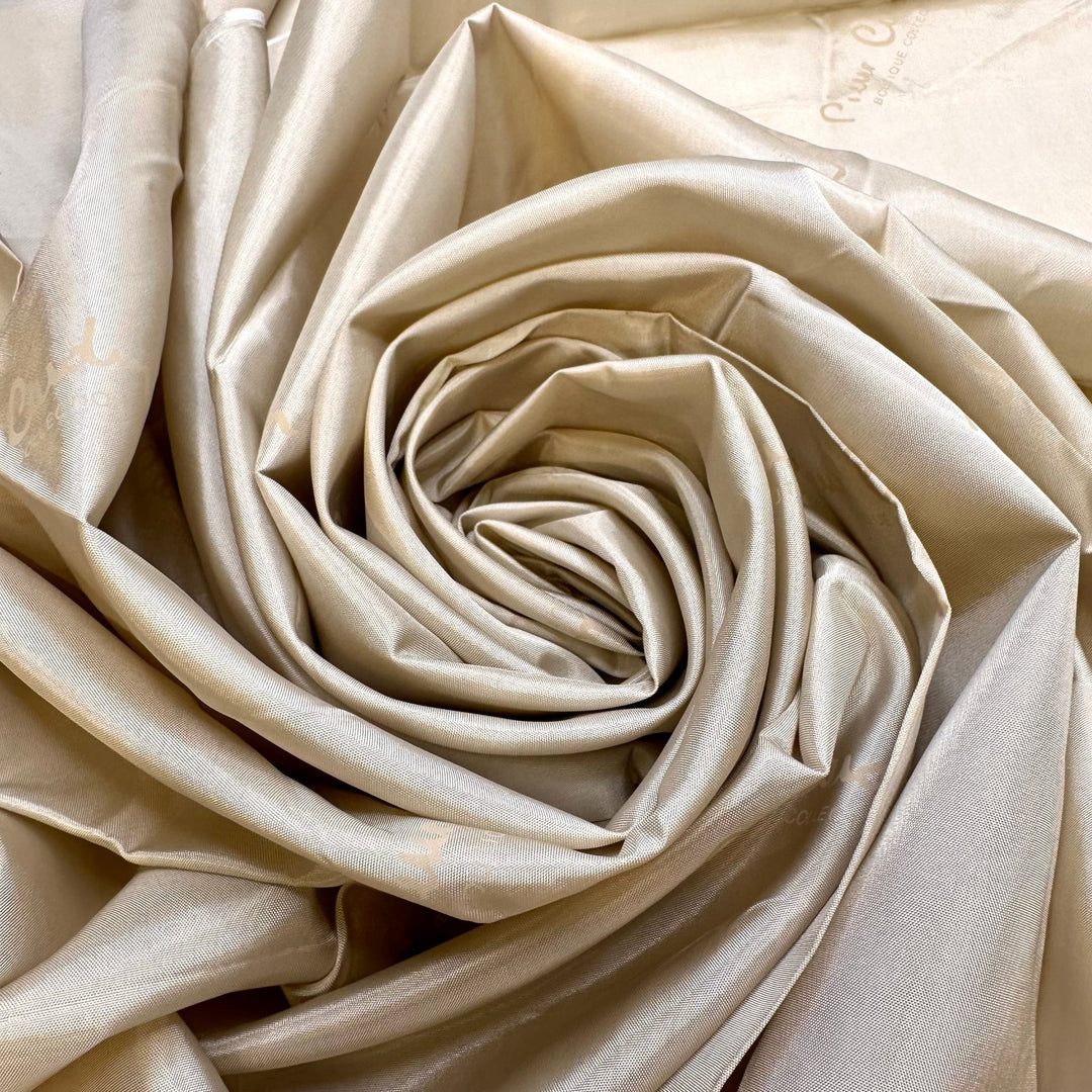 The Hangover - Polyester Blend Woven - Dark Cream - 1.2M Bundle - True Deadstock fabric Fabric by private - Sustainable Textile | FABCYCLE