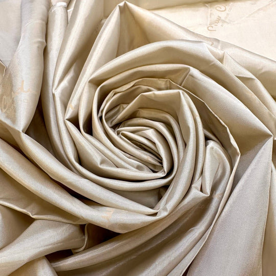 The Hangover - Polyester Blend Woven - Dark Cream - 1.2M Bundle - True Deadstock fabric Fabric by private - Sustainable Textile | FABCYCLE