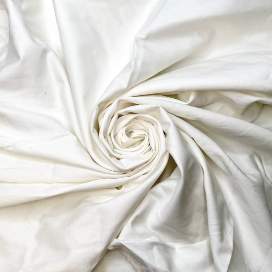 The History Of Purses - Cotton Woven - White - 1.1M Bundle - True Deadstock fabric Fabric by private - Sustainable Textile | FABCYCLE