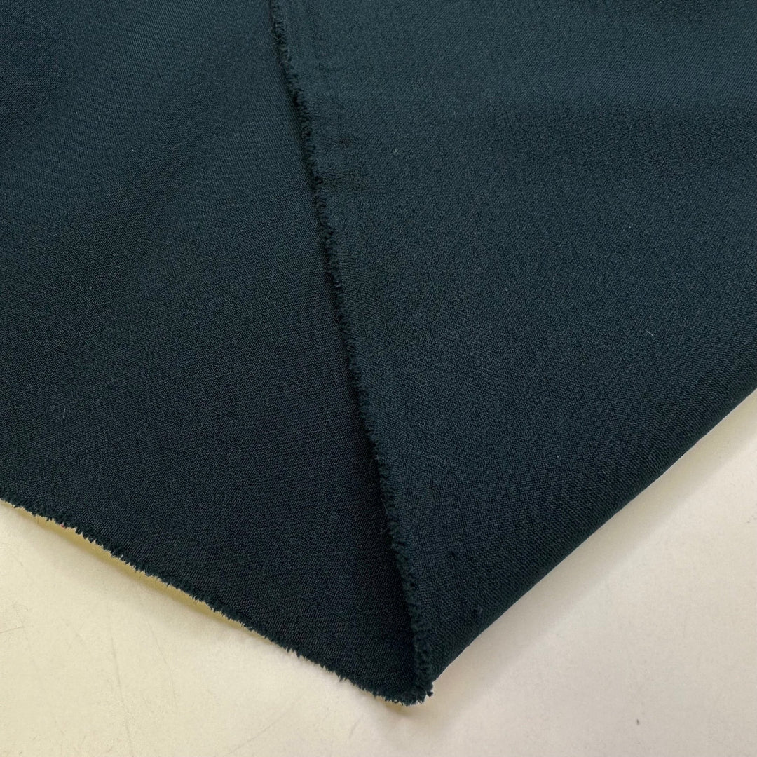 The Ick Factor - Polyester Blend Woven - Dark Teal - 2.5M Bundle - True Deadstock fabric Fabric by private - Sustainable Textile | FABCYCLE