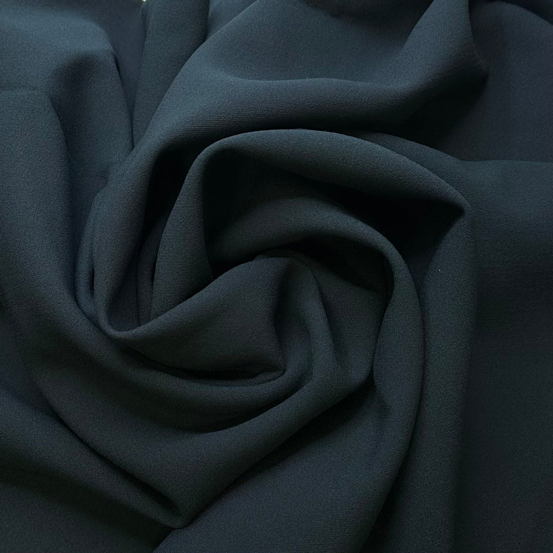 The Ick Factor - Polyester Blend Woven - Dark Teal - 2.5M Bundle - True Deadstock fabric Fabric by private - Sustainable Textile | FABCYCLE