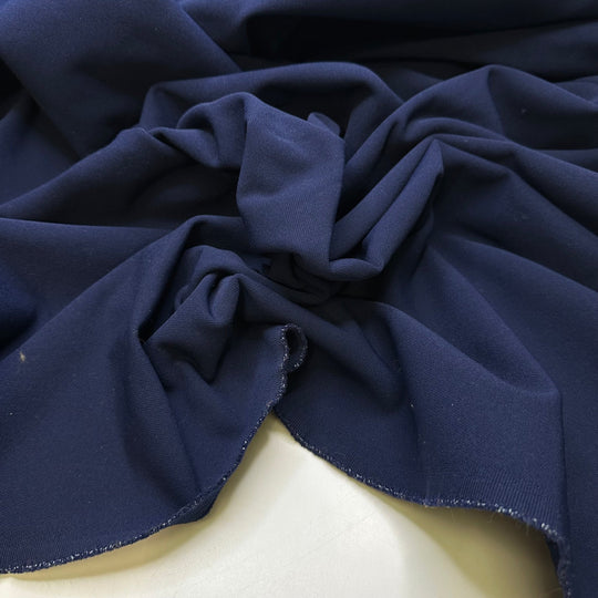 The Inked Skull - French Terry Polyester Blend Knit - Dark Navy - 2.3M Bundle - True Deadstock fabric Fabric by private - Sustainable Textile | FABCYCLE