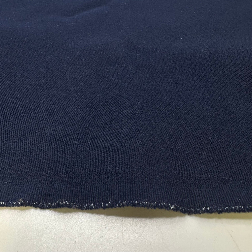 The Inked Skull - French Terry Polyester Blend Knit - Dark Navy - 2.3M Bundle - True Deadstock fabric Fabric by private - Sustainable Textile | FABCYCLE