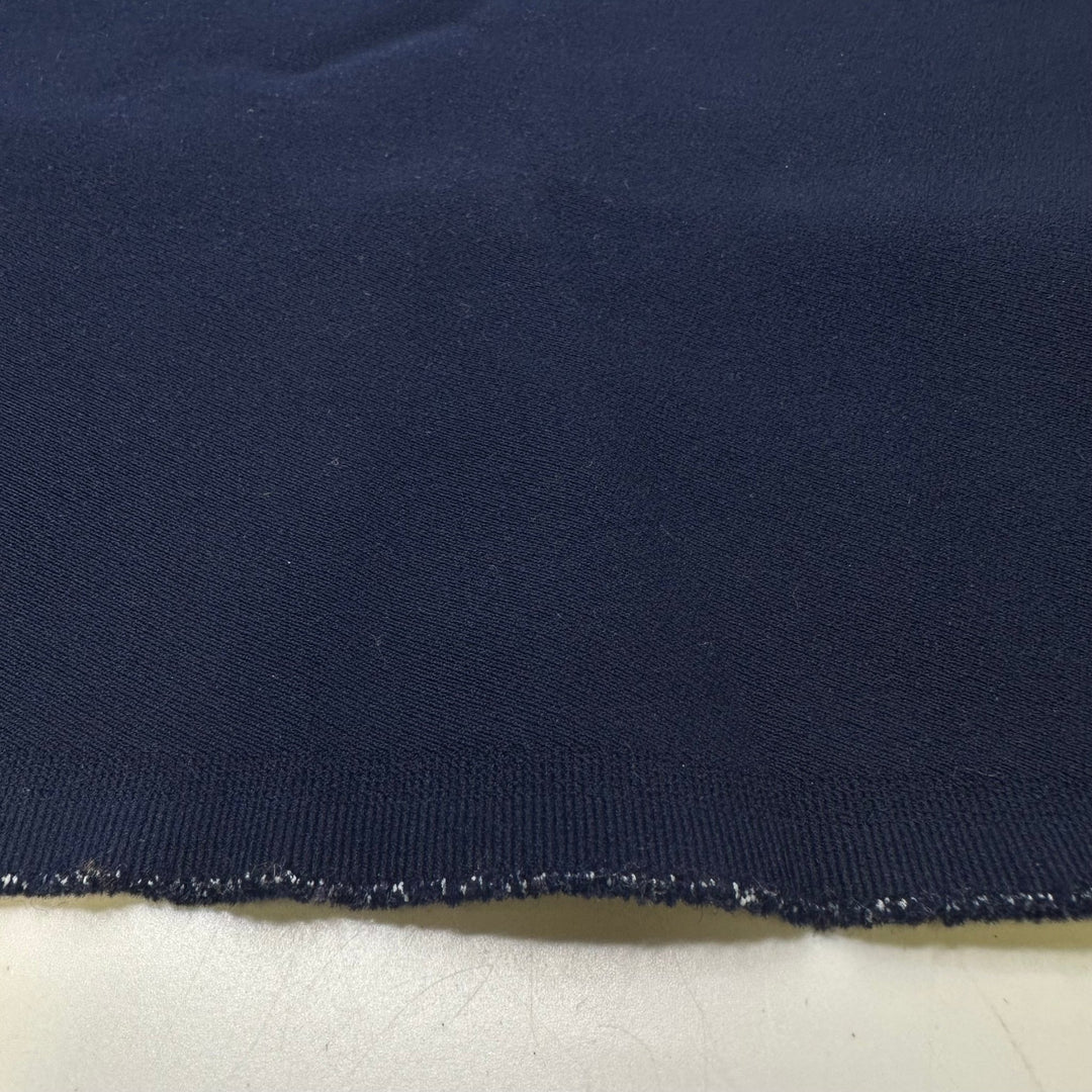 The Inked Skull - French Terry Polyester Blend Knit - Dark Navy - 2.3M Bundle - True Deadstock fabric Fabric by private - Sustainable Textile | FABCYCLE