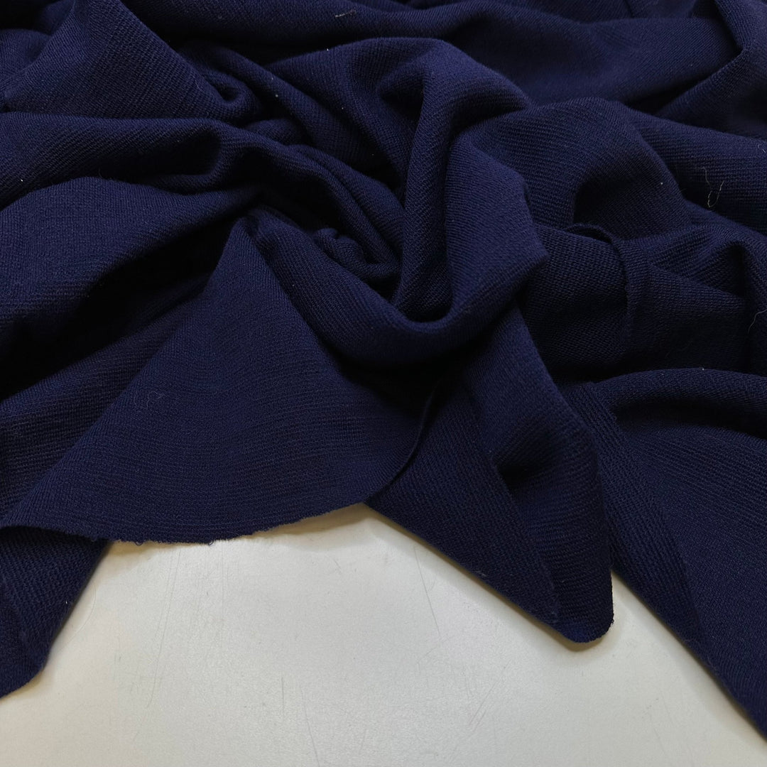 The Keys - Wool Knit - Dark Blue - 1.25M Bundle - True Deadstock fabric Fabric by private - Sustainable Textile | FABCYCLE