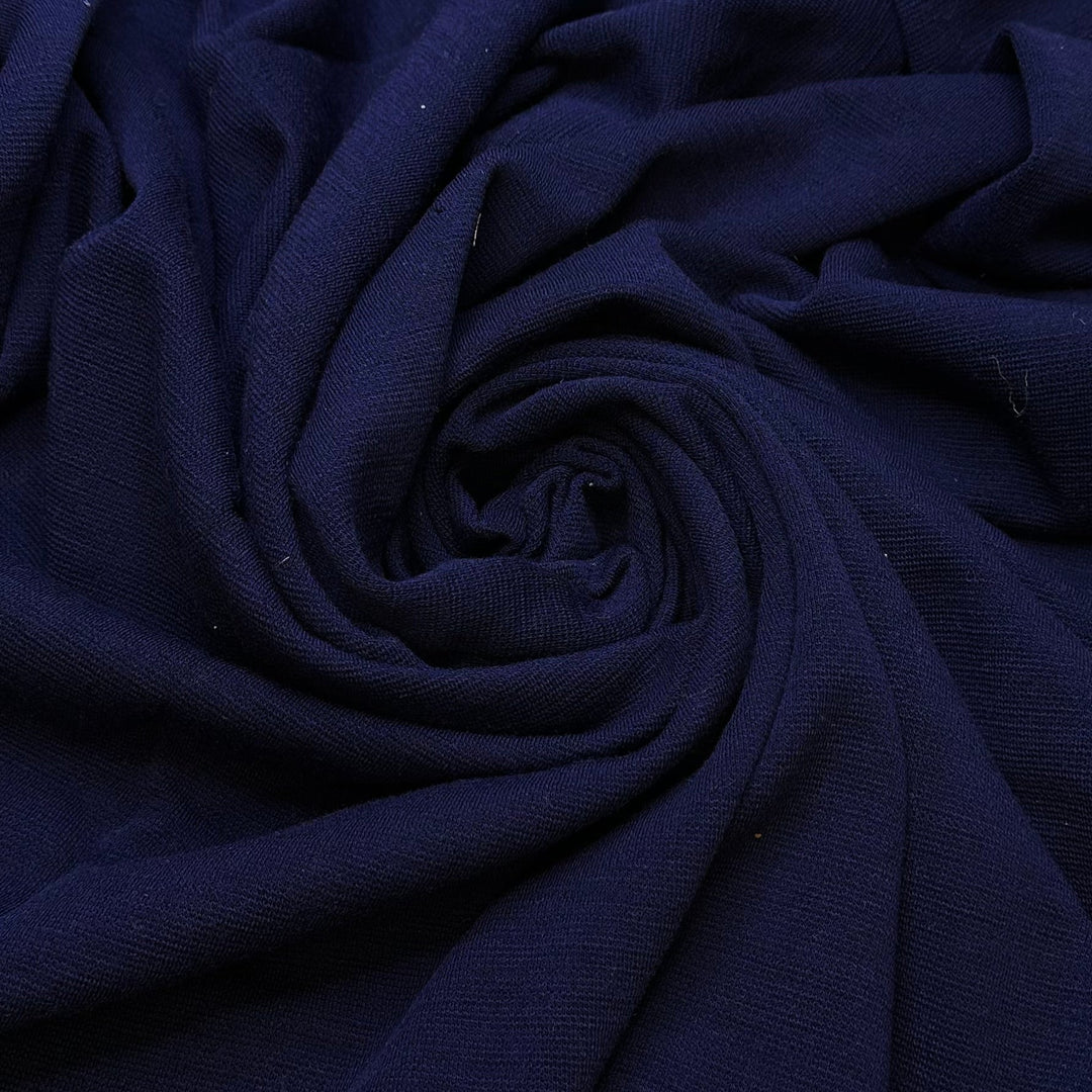 The Keys - Wool Knit - Dark Blue - 1.25M Bundle - True Deadstock fabric Fabric by private - Sustainable Textile | FABCYCLE