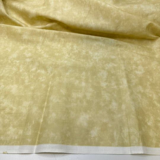 The Life Of A Backdrop - Cotton Woven - Light Yellow/Cream Sponge Paint - 4M Bundle - True Deadstock fabric Fabric by private - Sustainable Textile | FABCYCLE